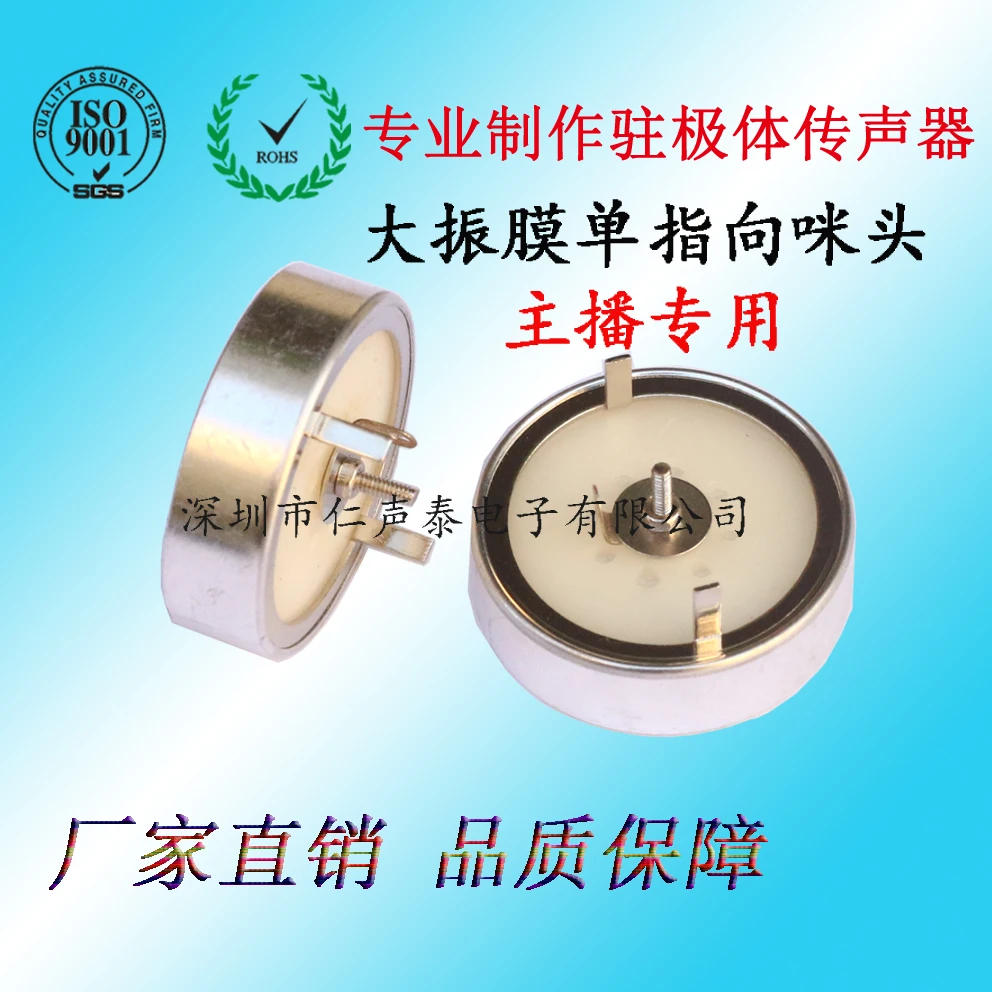 

25mm unidirectional microphone, supercardioid condenser microphone core, large diaphragm condenser sound head E300 maintenance
