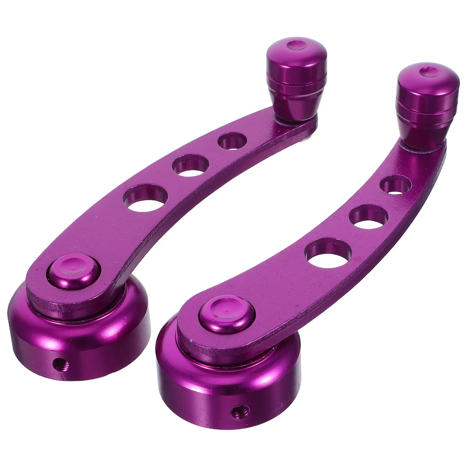 1Set Car Window Shake Handle Aluminum Universal Replacement Left Right Doors Crank Handles Car Accessories Mounting Kit Included