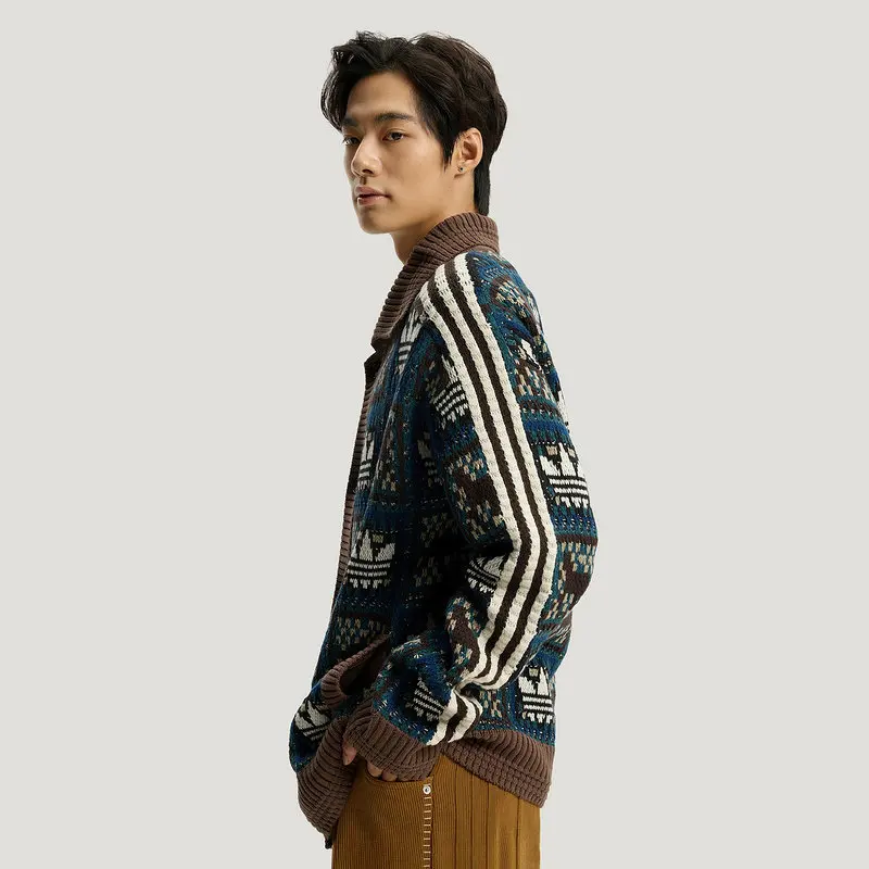 Adidas Clover Year of The Horse New Year's Lazy Wind Sweater 26 Spring Men's and Women's Knitted Sweater KT0715