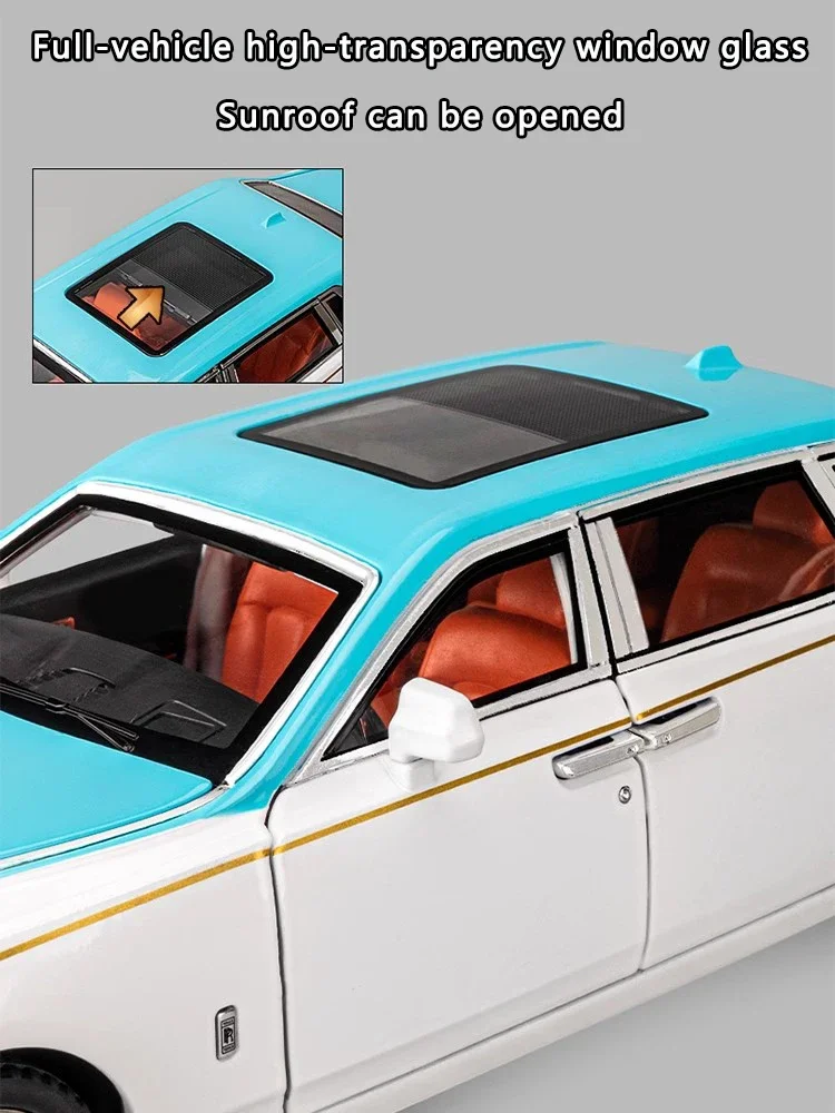 1:18 رولز رويس فانتوم سبيكة سيارة نموذج محاكاة الصوت والضوء التراجع سيارات لعبة فاخرة سيارة الأولاد جمع الحلي هدية