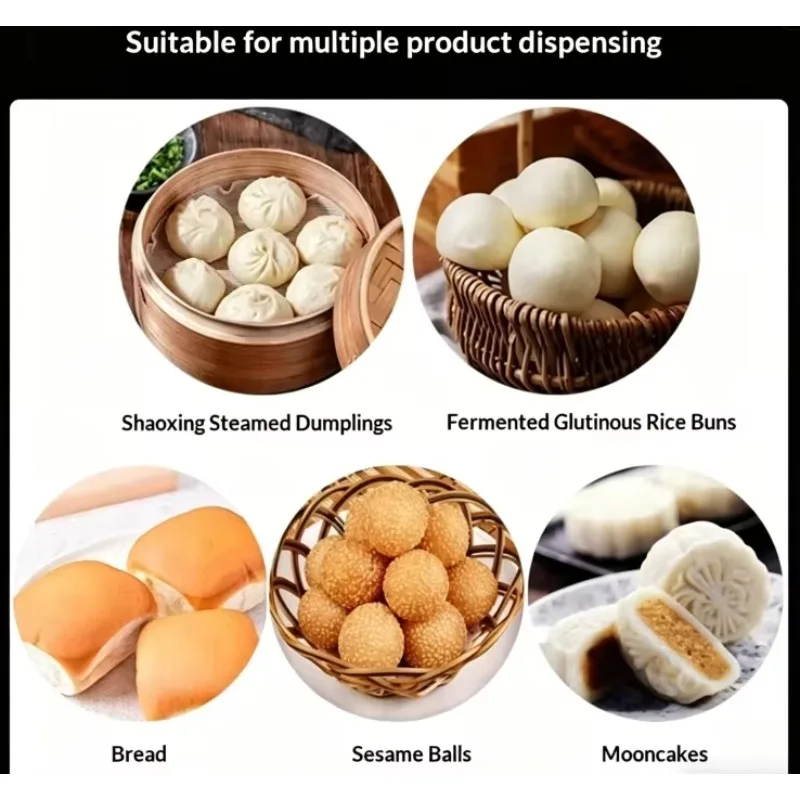 Custom Fully Automatic Stainless Steel Continuous Volumetric Conical Dough Divider Rounder Commercial Dough Ball Making Machine