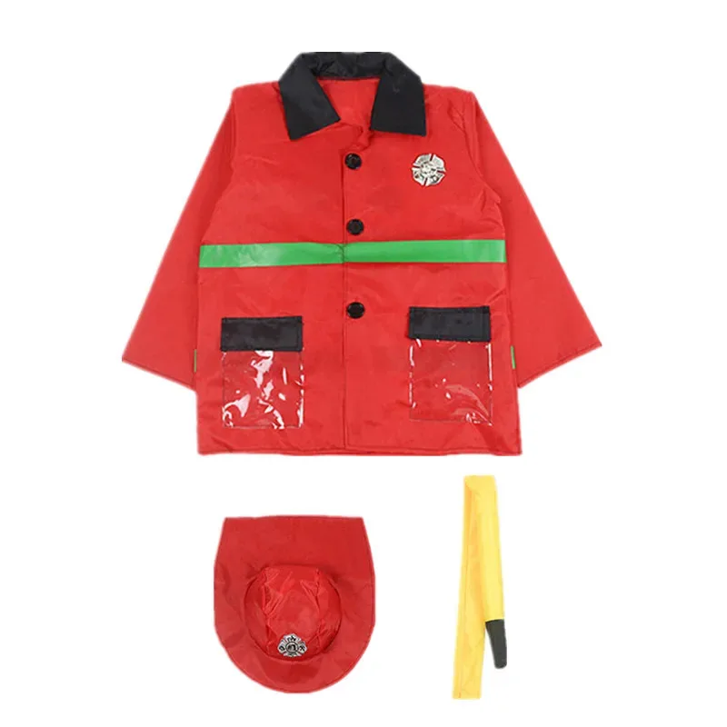 Sky02 Costumi da pompiere Bambini Attrezzi da eroe antincendio Costume Halloween Cosplay Tuta da carriera Bambini Vacanza Acqua Gu88Ji