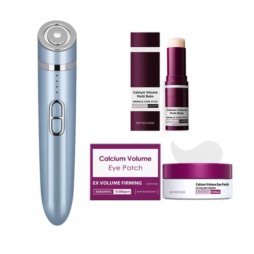 Mini máquina HIFU 3 en 1 para ojos, máquina de ultrasonido recargable, radiofrecuencia RF, EMS, elevación de microcorriente, Gel de ajuste firme