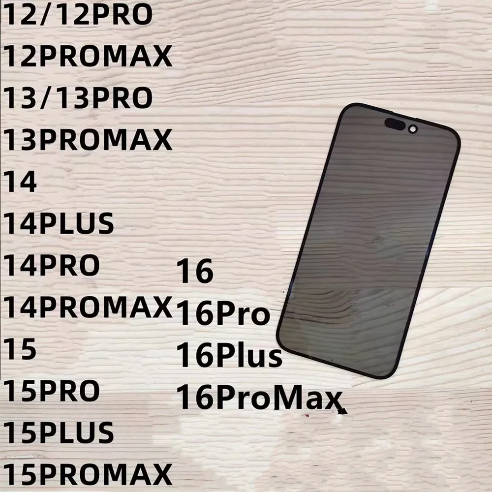 3 in 1 Front Glass + OCA + Polarizer For iPhone 12 13 14 15 16 17 18 Pro Max Plus Outer LCD Display Touch Screen Lens Replace