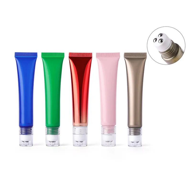 

10-100pcs 20ml Cosmetic Glossy Soft Tubes Eye Cream Bottle Lotion Bottle Facial Cream Containers Cosmetic Refillable Tube