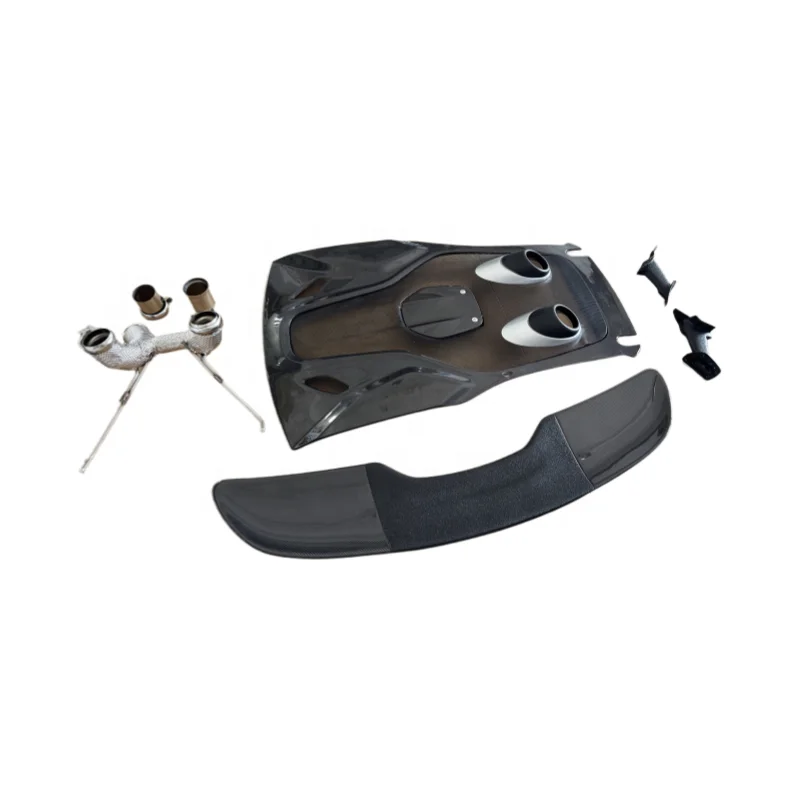 

Комплект обвеса для McLaren 540C 570S в стиле 600LT: капот, задний спойлер, выхлопная труба из карбона