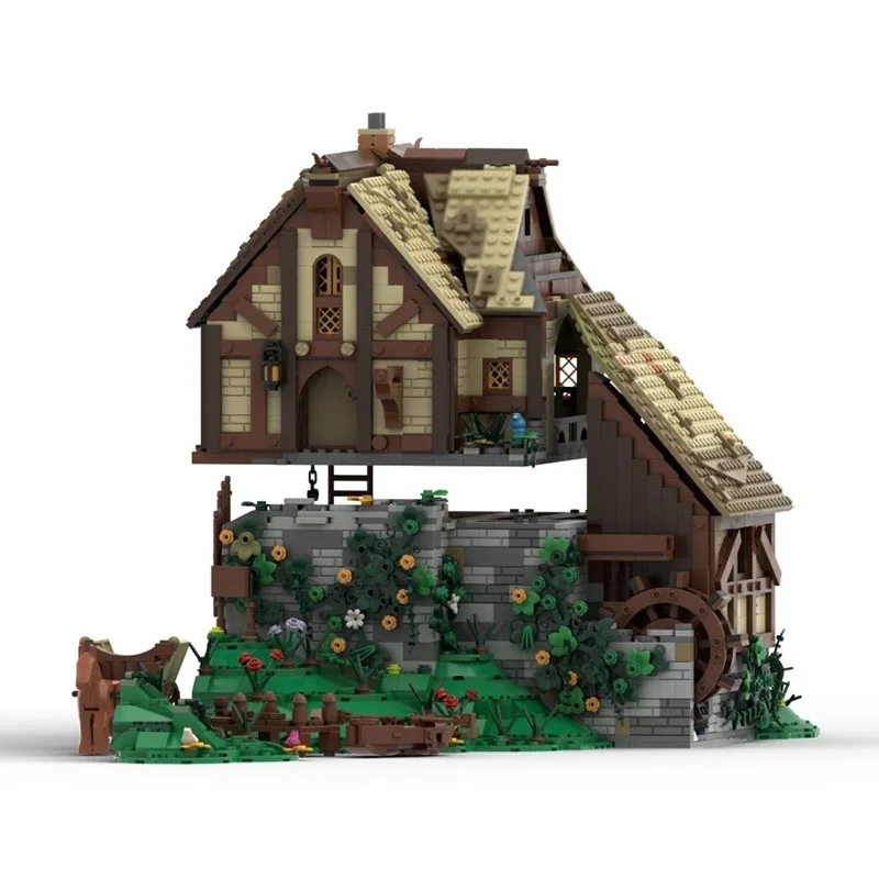 خواتم سحرية نموذج Moc قوالب بناء وحدات مطحنة منزل نموذج التكنولوجيا كتل عيد الميلاد لتقوم بها بنفسك لعبة هدايا البناء #5