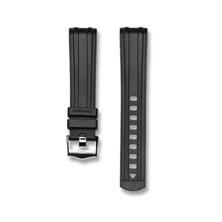 

For Omega Seamaster New 300 Diving Watchbands Bracelets Pin Buckle 20mm Curved End Quality Fluoro Rubber Watch Band FKM Men's W