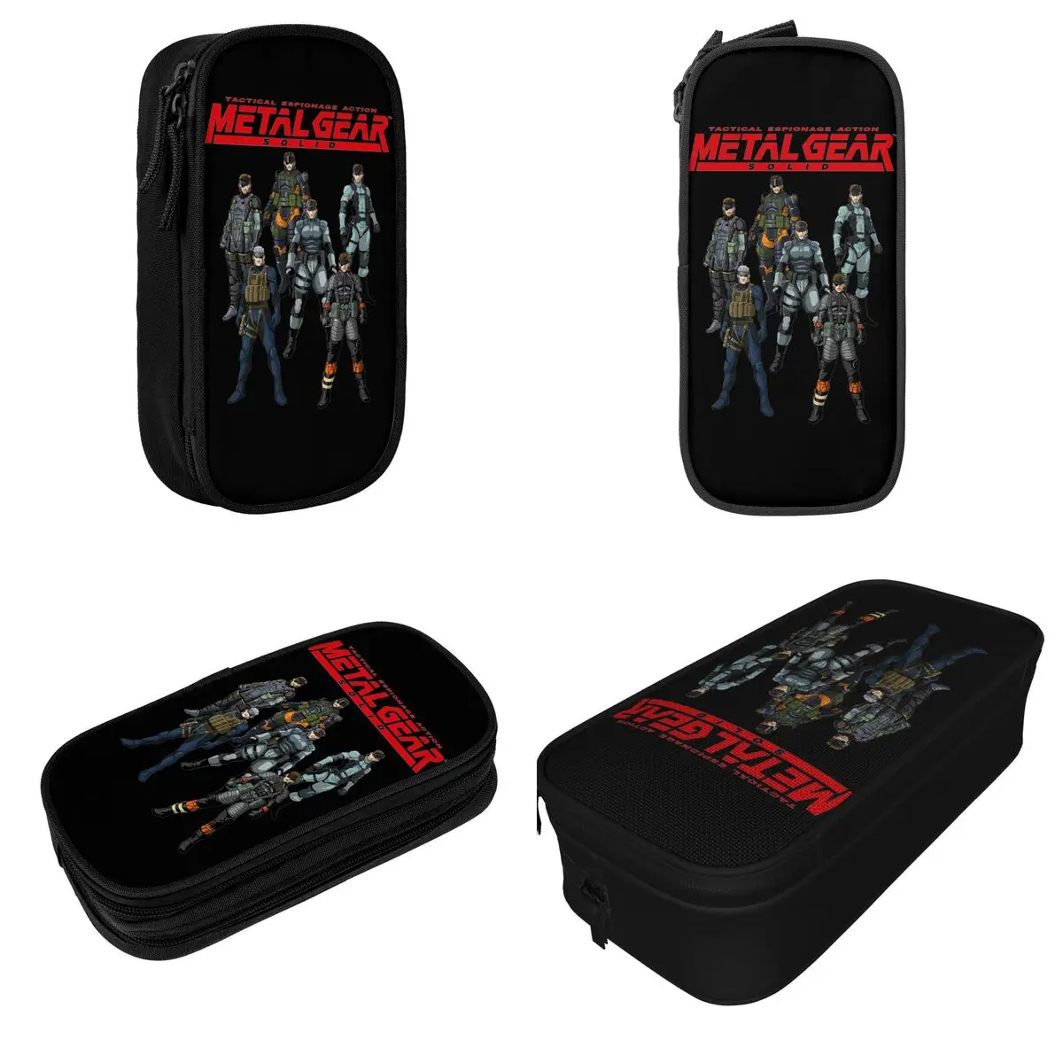 Metal Gear Solid Snakes Pen Box Double Layer Large Capacity Kids Old Snake Pencil Box Gift