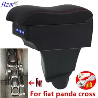 For fiat panda cross 4x4 Armrest Box For fiat panda cross 4x4 Car Armrest box Interior parts Center Console Storage box with USB