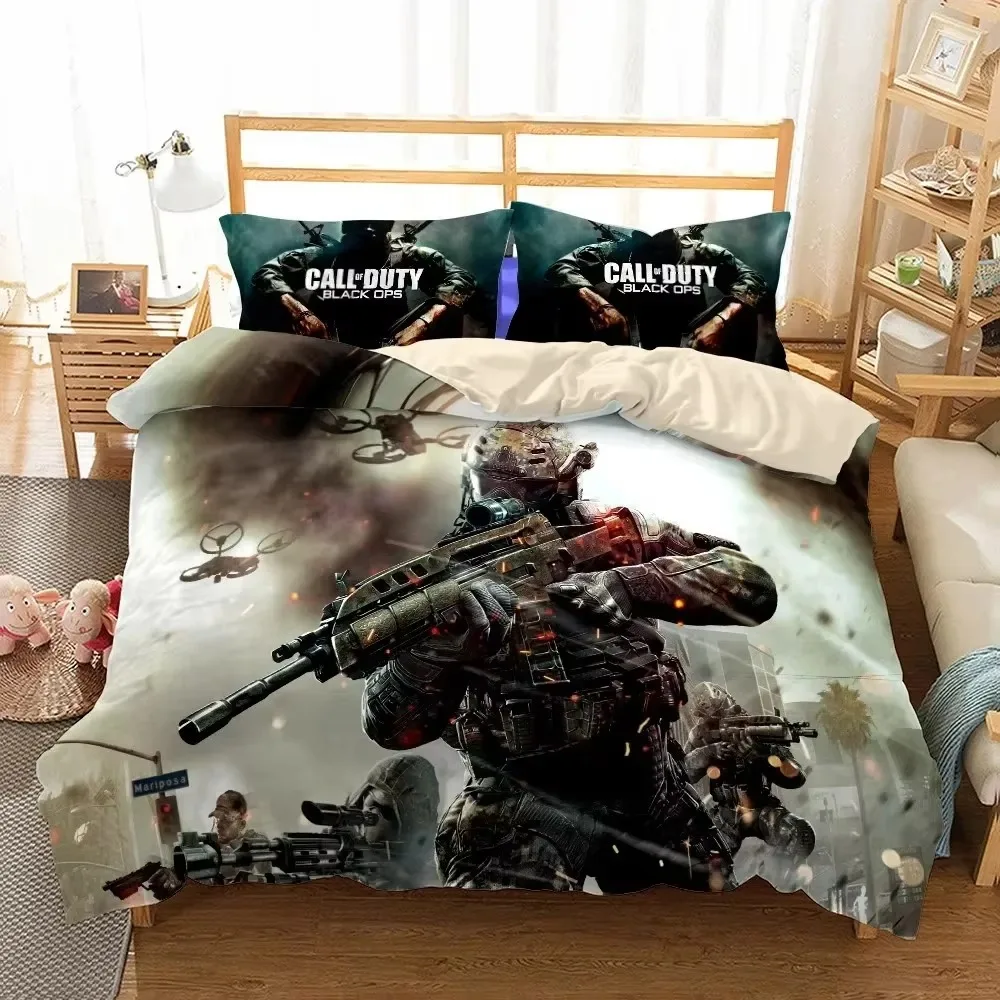 New 3D Print Call-of-duty Bedding Set Single Twin Full Queen King Size Game Shooting Bed Set Adult Kid Bedroom Duvet cover Sets