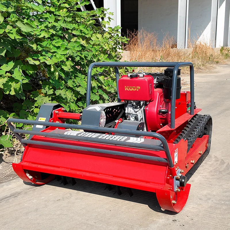 Factory Direct 4-Stroke Customizable DIY Mowing  800/1000/1200mm Width Front Flail Wireless Remote Control Grade Lawn Mower