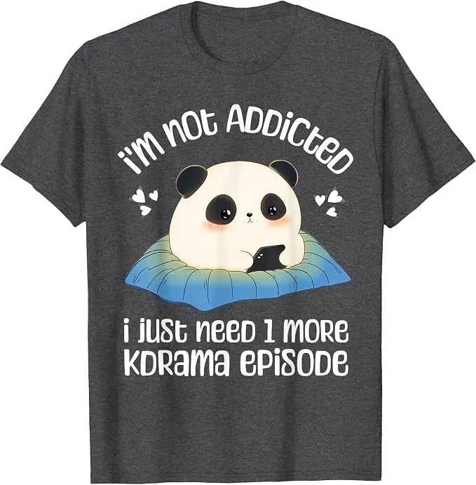 Niedliches Kdrama-Merch Panda Koreanisches Drama K-Drama-Merchandise T-Shirt Y2k Cartoon Panda Kpop Mode Spruch T-Shirt Persönlichkeits-T-Shirts – Detail 9