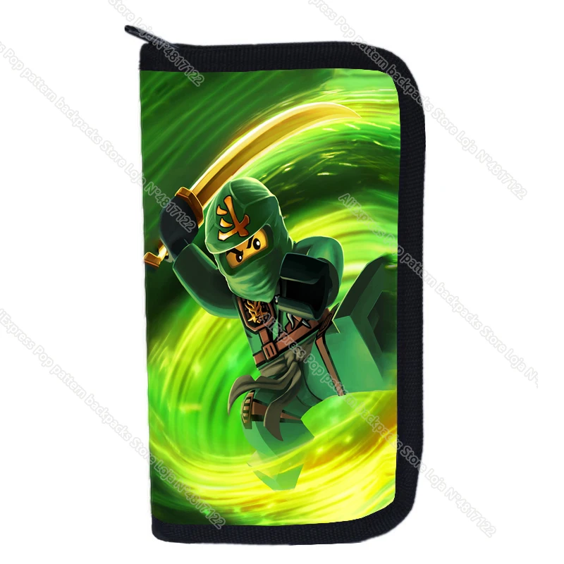 Anime Cartoon Ninja Wallet Longt Purse For Young With Card Holder Coin Pocket Card Wallet Money Clip