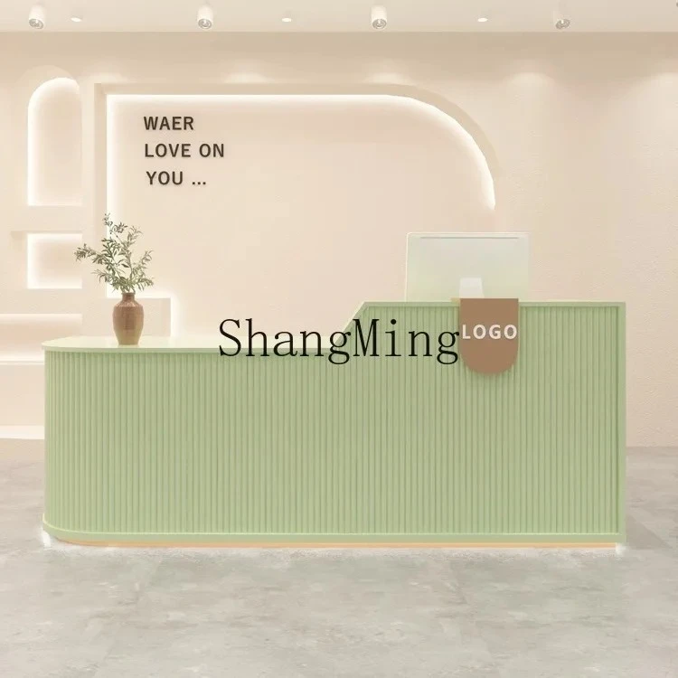 CL Clothing Store Cashier Counter Simple Restaurant Front Desk Modern Beauty Salon Lacquered Bar Counter Commercial Use