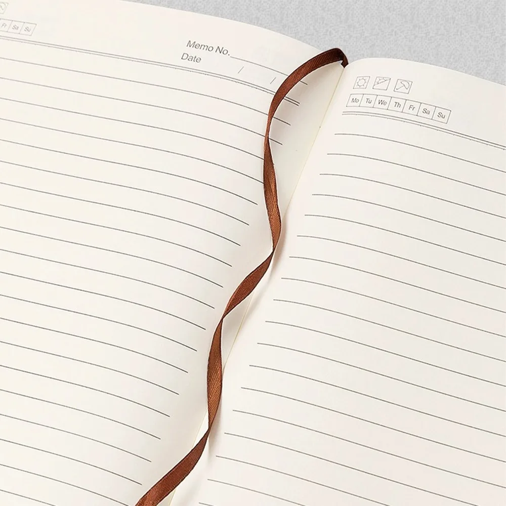 2024 Portable Business Notebook 160 Pages Retro Leather A5 Notebook Stationery with Buckle Meeting Planner School Office