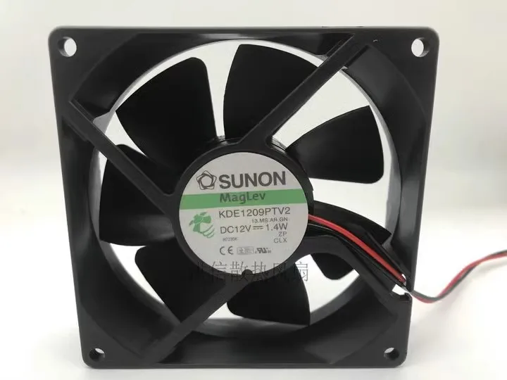 

Free shipping original 9025 9CM KDE1209PTV2 12V 1.4W 2-wire 3-wire silent fan