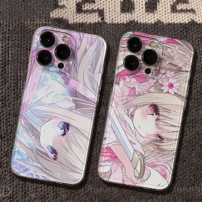 Anime Girl Cherry Blossoms Phone Case For Samsung A57 A07 A36 A26 A56 A16 A06 A55 A35 A25 A15 A54 A34 A24 A14 A13 A53 Back Cover