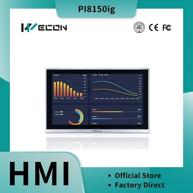 Série Wecon IoT HMI PI8150ig de 15,6 polegadas