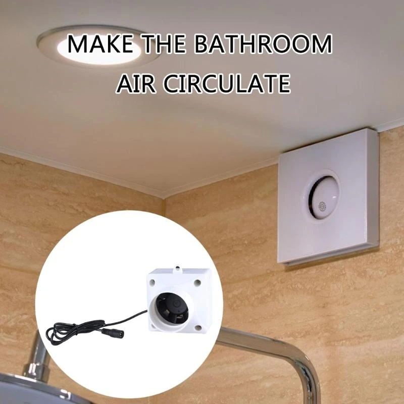 652F 50mm Duct Fan Inline Duct Fan Exhaust Fan for Quick Smokes Evacuation, Kitchen Ventilation for Workshops Waiting Hall