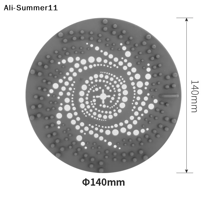 

【Wq0】1Pc Bathroom Silicone Drain Strainer Household Shower Floor Filter Sink Strainers Hair Catcher For Kitchen Accessories
