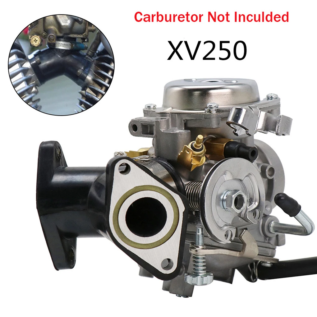 محول مشعب السحب المكربن 250cc لياماها XV250 Virago XV125Air أنبوب إدخال 3DM متوافق مع أجزاء محرك الدراجة النارية