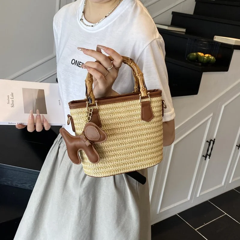 

Женская большая вместительная сумка-тоут, стильная, минималистичная, винтажная, элитная, простая, однотонная, модная