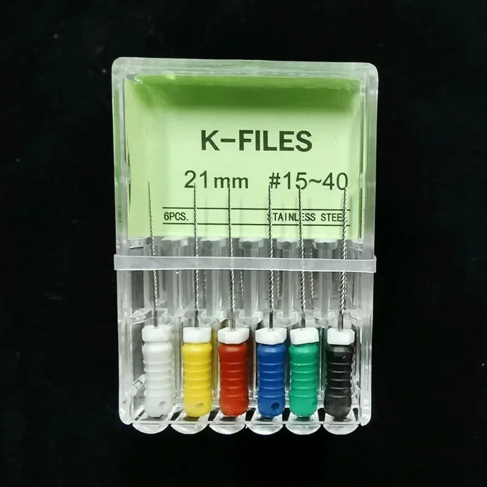 K arquivo 21mm 25mm 31mm instrumentos endodônticos de aço inoxidável dentista odontologia ferramentas dentárias raiz cannal endo