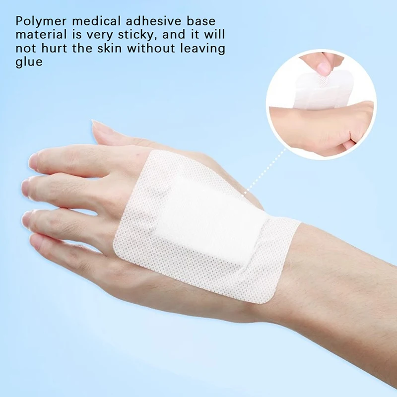 10/20Pcs Breathable Non-woven Large Wound First Aid Tool Fixation Tape Sticker Medical Adhesive Wound Dressing Band Aid Bandage