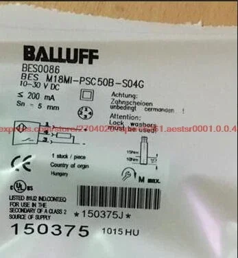

100% НОВЫЙ бесконтактный переключатель BES M18MI-PSC50B-S04G PNP, нормально открытый индуктивный датчик