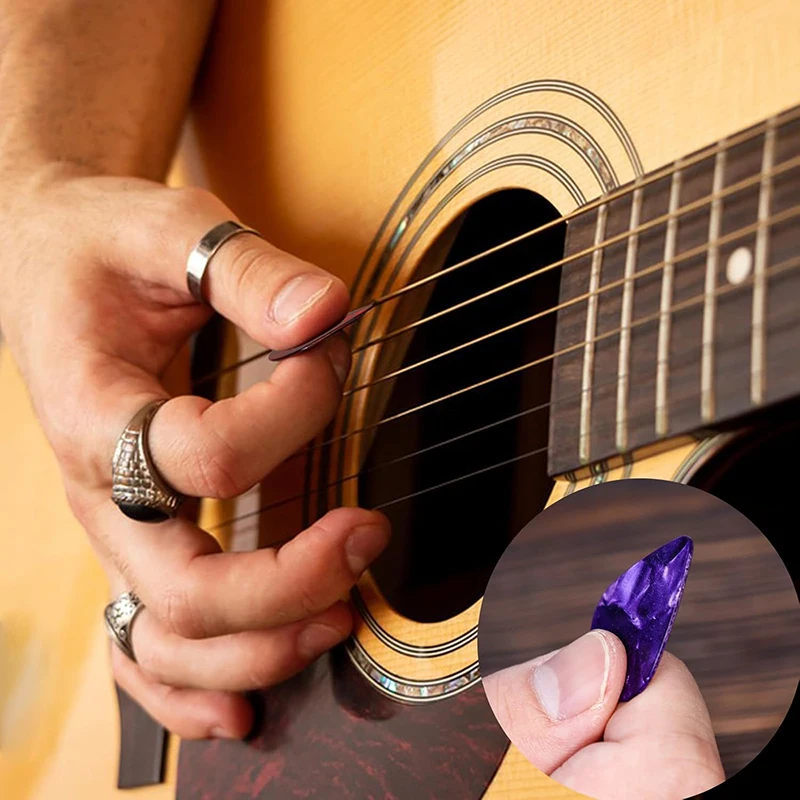 30PCS Guitar Picks Set – Celluloid & Teardrop Styles Gauges 0.46-1.5mm – Bulk Boxed Plectrums for Acoustic & Electric Guitar TMZ