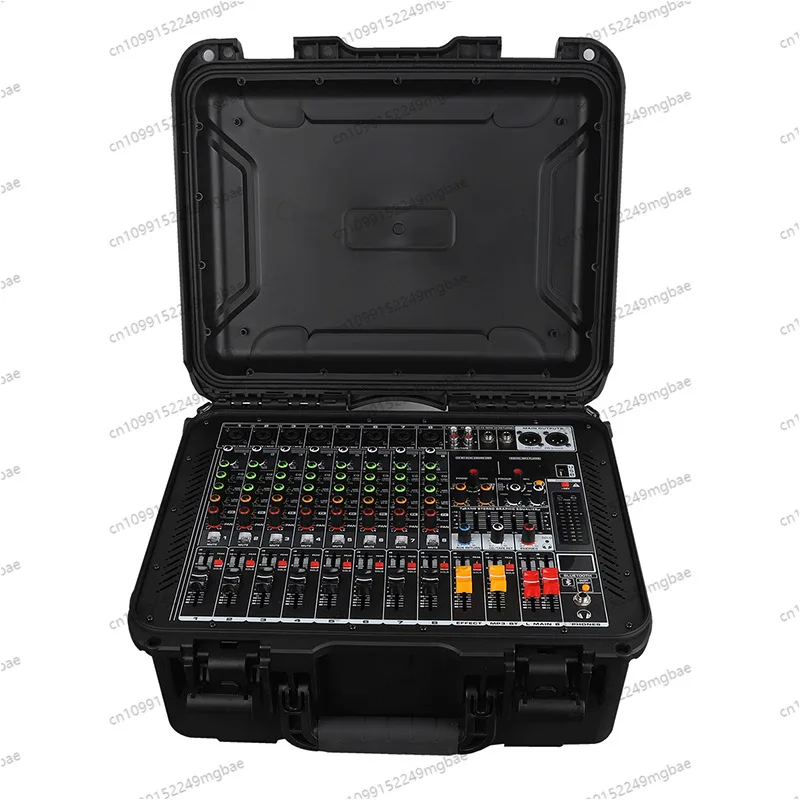 Mixer with power amplifier 99DSP reverb bluetooth equalization outdoor performance