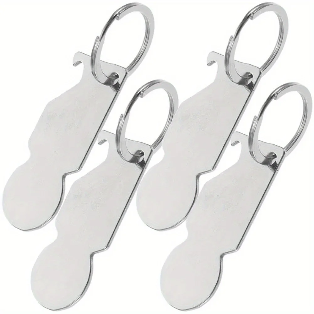 4 قطعة رموز عربة سلاسل المفاتيح عربة التسوق عربة الرموز حلقات المفاتيح أبازيم عربة الرموز Keyrings قلادة معلقة #6