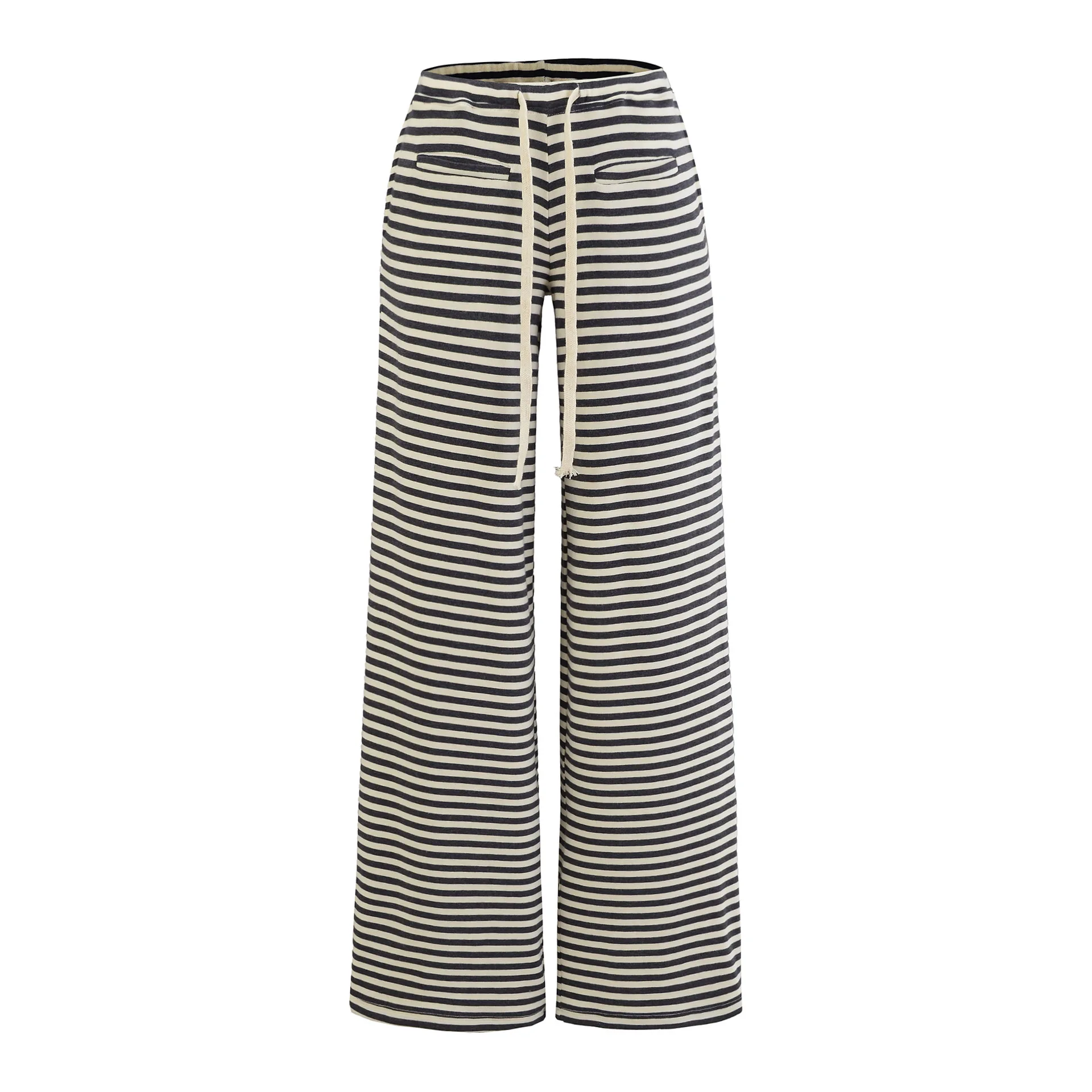 

Широкие брюки свободного кроя с вертикальными полосками, трикотажные, мягкие, уютные, с низкой посадкой, для миниатюрных женщин