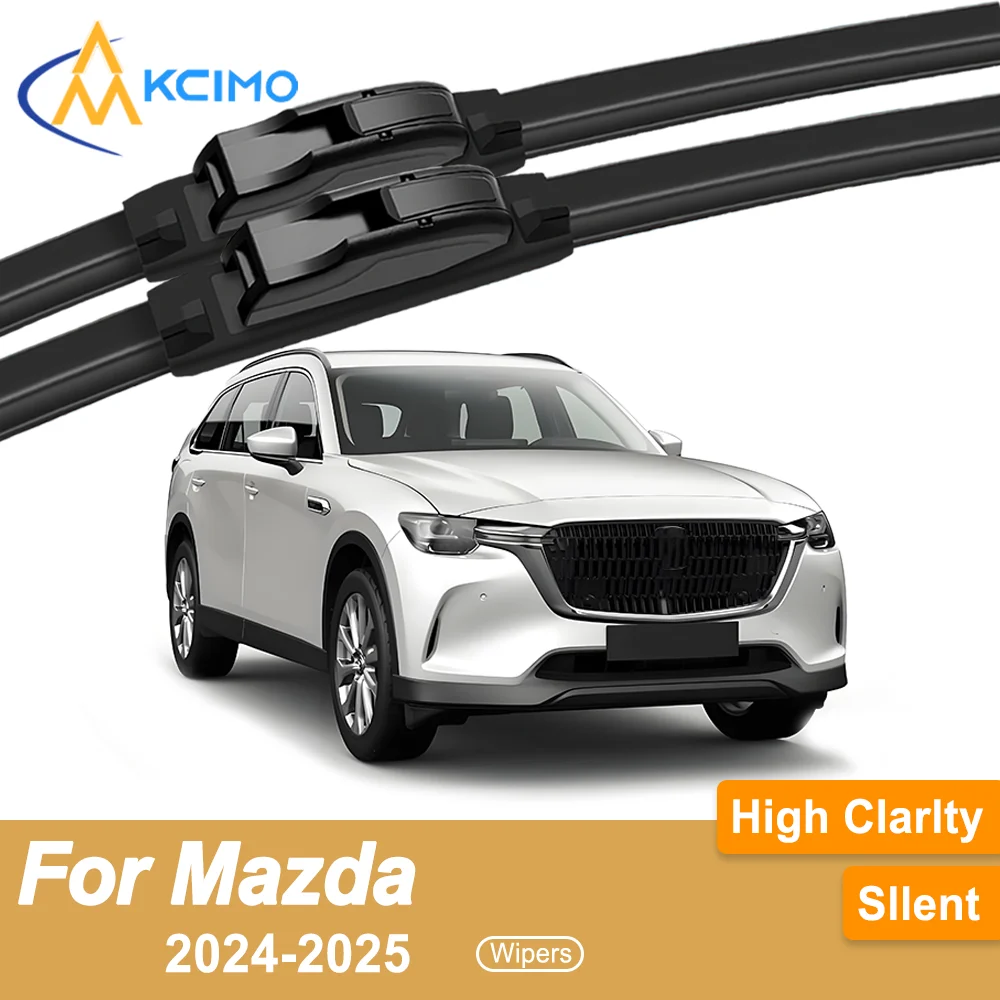 

Premium Rubber Durable Silent Windshield Wiper Blades 2pcs for Mazda CX-80 KL 2024-2025 Front Wiper Blades Set