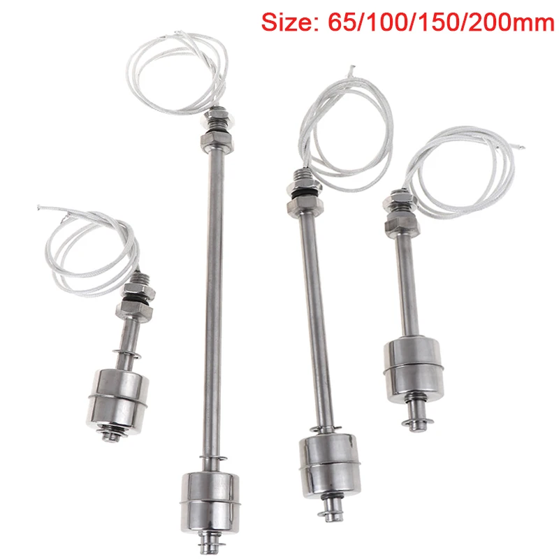 1PCS Double Ball Float Switch Stainless Steel Float Switch Tank Liquid Water Level Sensor Tank Pool Flow Sensors