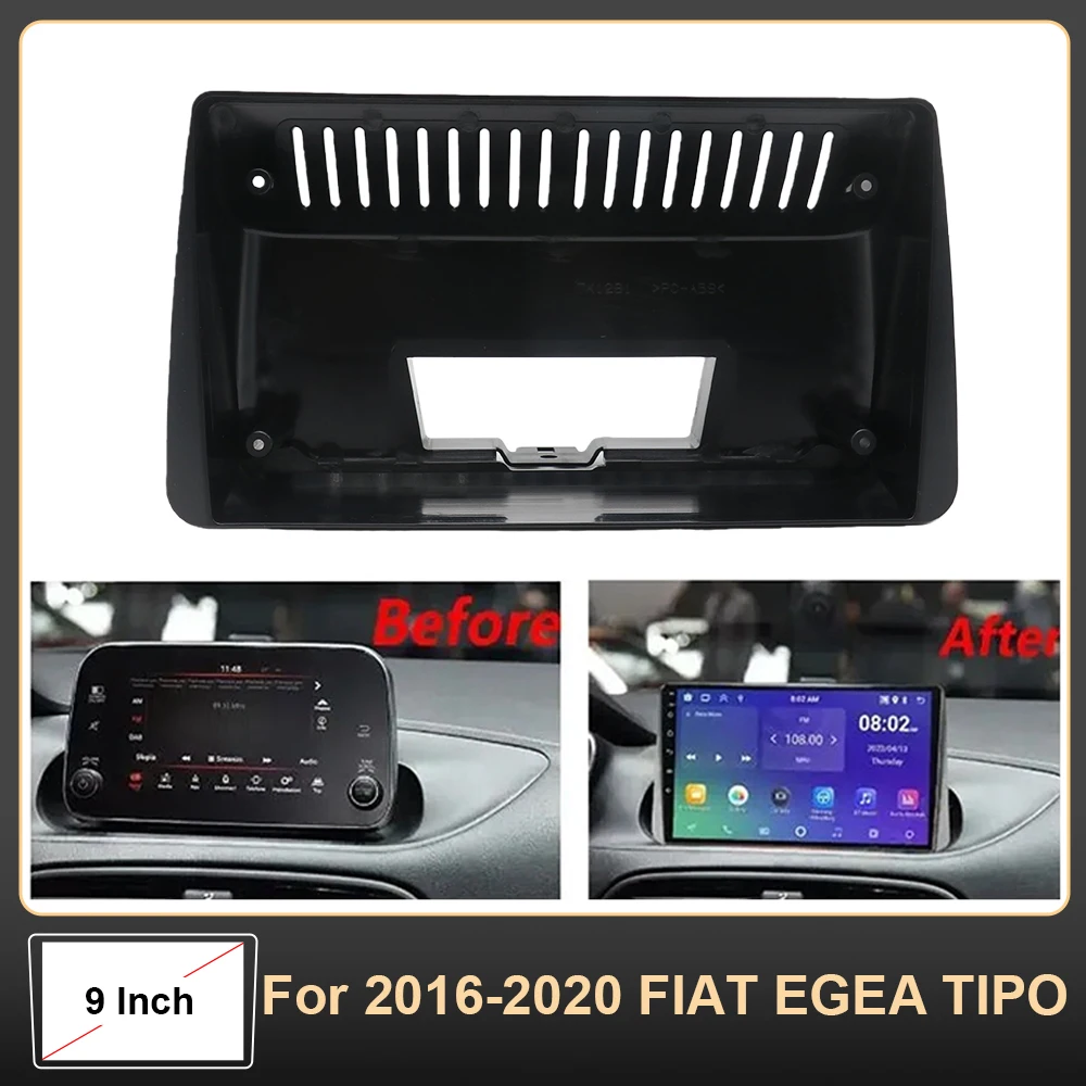 

9 inch For 2016-2020 FIAT EGEA TIPO Android Car Radio Fascia Stereo Frame GPS MP4 Multimedia Wiring Harness Canbus Box kit
