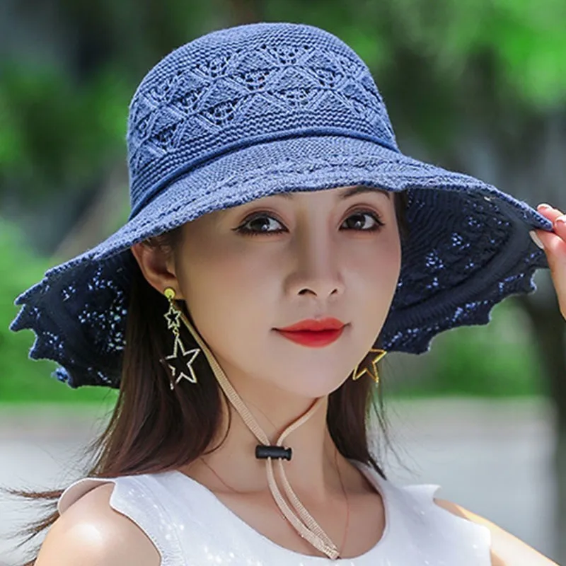 

Summer Washable Foldable Hat for Children, Korean Version with Large Brim, Sun Protection Sun Hat, Women's Vacation