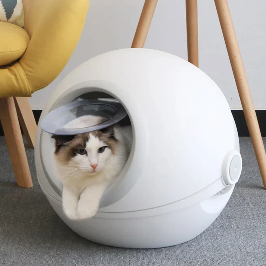 Oversized Cat Toilet Enclosed Automatic Smart Tray Closed Cat Toilet Self Cleaning Extra Large Arenero Gato Cats Products