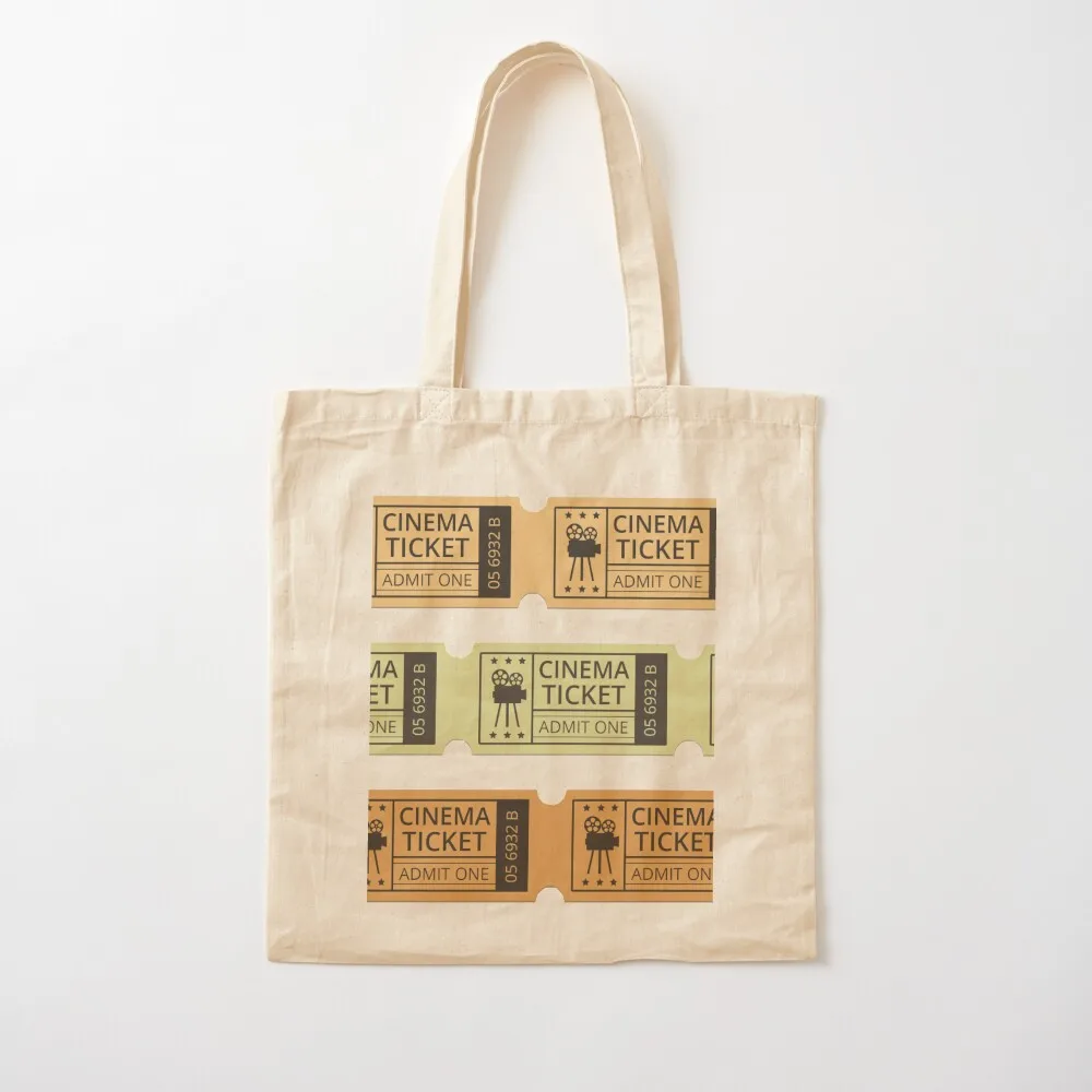 Cinema ticket Tote Bag Canvas Canvas stote bag bags luxury women
