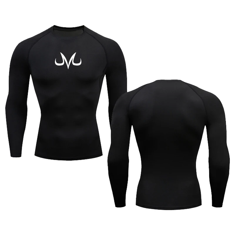 Stylish Graphic Compression Shirts for Men Long Sleeve Rash Guard Gym Workout Undershirt Baselayers Athletic Quick Dry Tees Tops