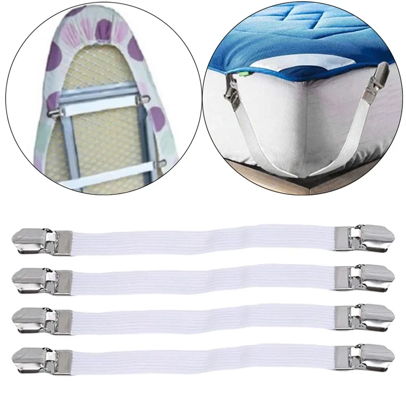 4Pcs Ironing Board Cover Table Cloths Buckle Holder Sofa Clip Fasteners Brace Bed Sheet Grips Buckle Furniture Accessories