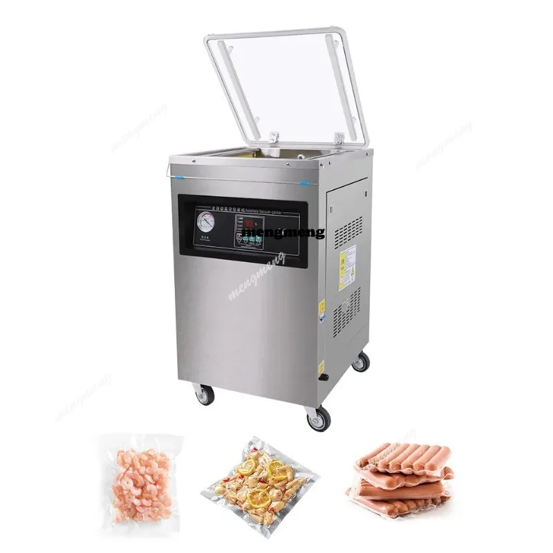 410 Automatic Food Fruit Storage Retail Business Market Plastic Vacuum Bag Pouch Sealing Packaging Single Chamber Vacuum packer