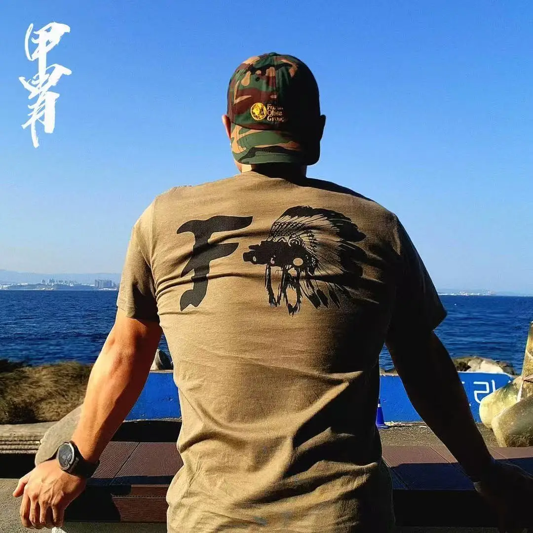 

Новая футболка Tough Guy в стиле милитари с круглым вырезом и короткими рукавами из серии бронеотлопы Frontier Observation Group Tribe