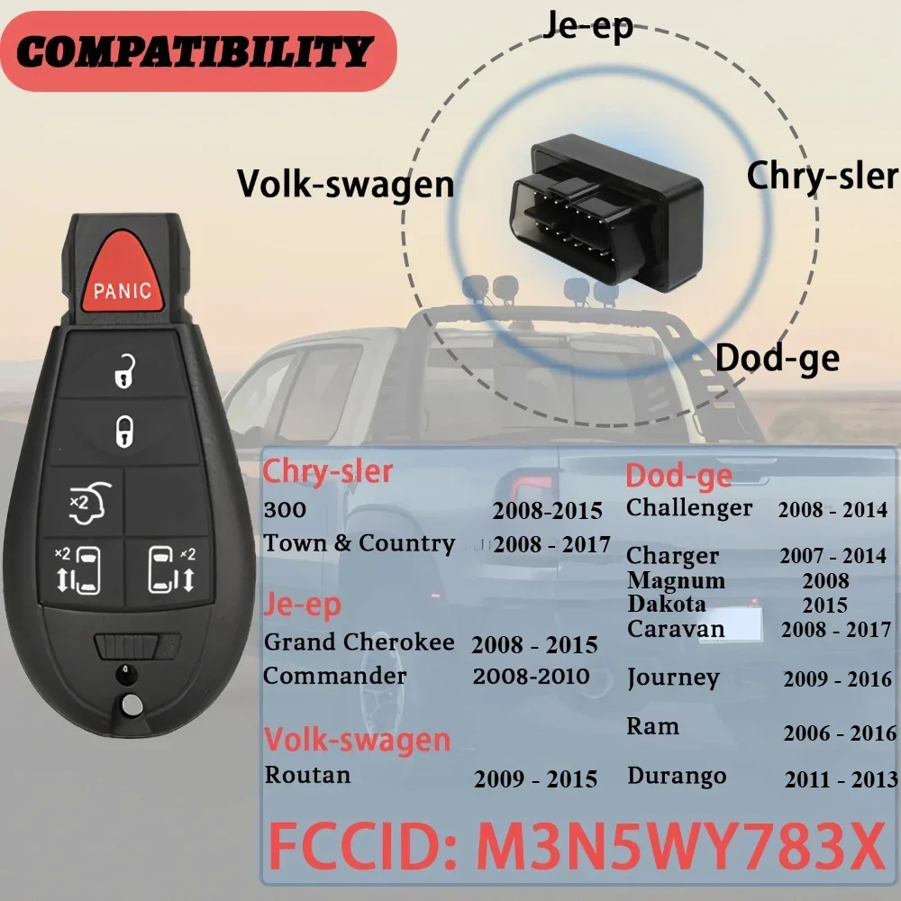 M3N5WY783X OBD Key Programmer For Jeep Grand Cherokee/Commander Dodge Dakota/Magnum Chrysler 300/Town/Country Volkswagen Routan