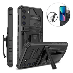 Shock-Proof Heavy Duty Armour Tough Stand Case With Belt Clip For Samsung Galaxy S23 FE Cover