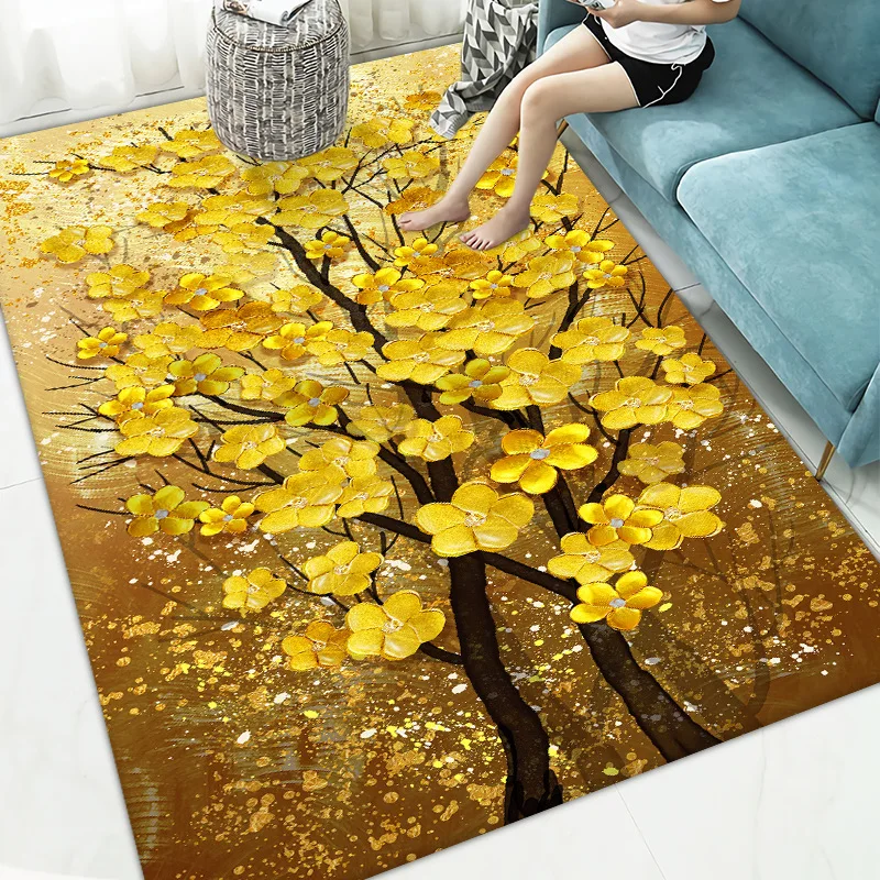 Weed Plants Maple Leaf Carpet Rug for Home Living Room Bedroom Sofa Playroom Doormat Kitchen Decor,Area Rug Non-slip Floor Mat