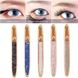 Self-adhesive Pen For False Eyelashes Glue-free Magnetic-free Waterproof No Blooming Eye Liner Pencil Makeup Tools Z8f4