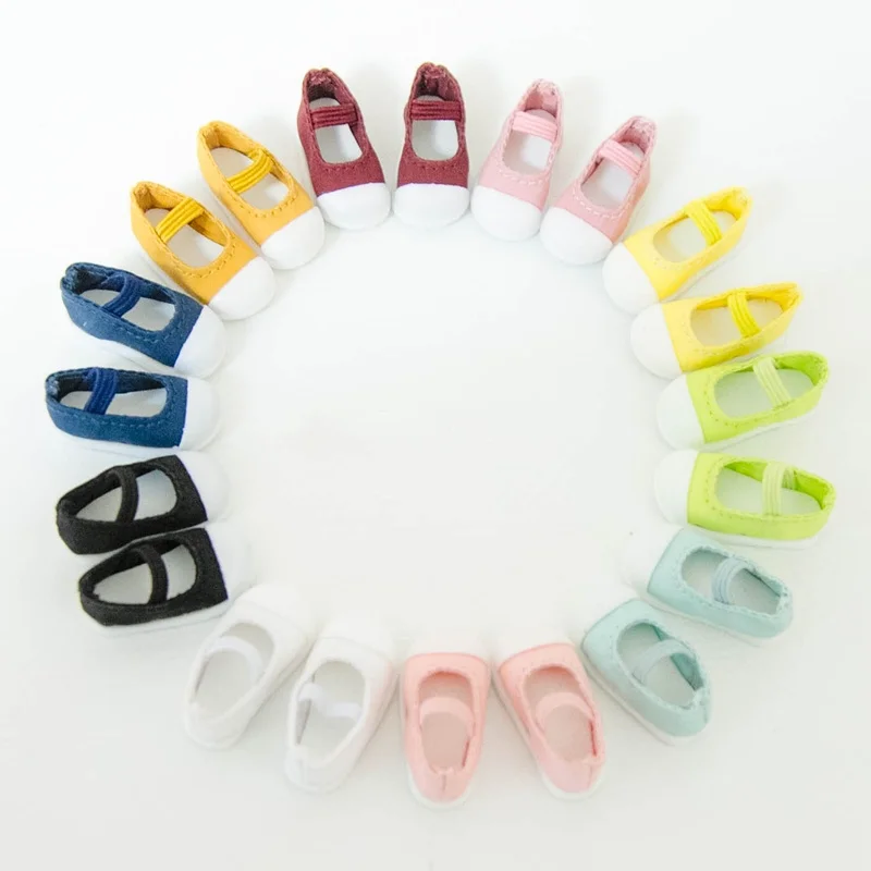 2.9cm Blyth Canvas Shoes Ob24 Elastic Band Shoes (Suitable For Azone,Pullip,MMK ,JB ,Licca, Kurhn,BJD,1/6 Dolls)