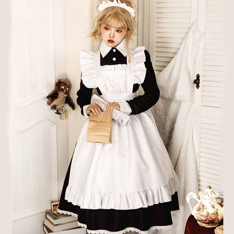 Schattige Lolita Meid Jurk Uniformen Cosplay Kostuum Japanse Anime Halloween Verjaardagsfeestje Optreden Meisjes Kleding